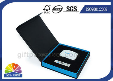 Cigar Style Paper Hinged Lid Gift Box For Retail Packaging Electronic Product