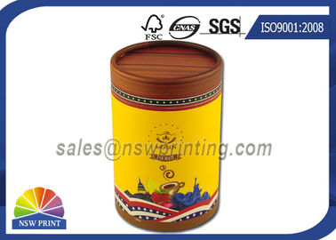 Food Grade Round Cardboard Paper Tubes Cylinder Tea Storage Containers