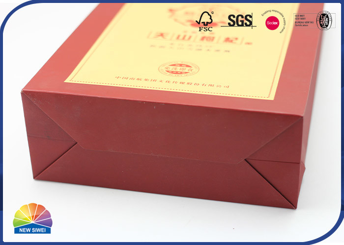 CMYK su ordinazione ha stampato i sacchetti della spesa di carta con Logo Eco Friendly Recyclable Material