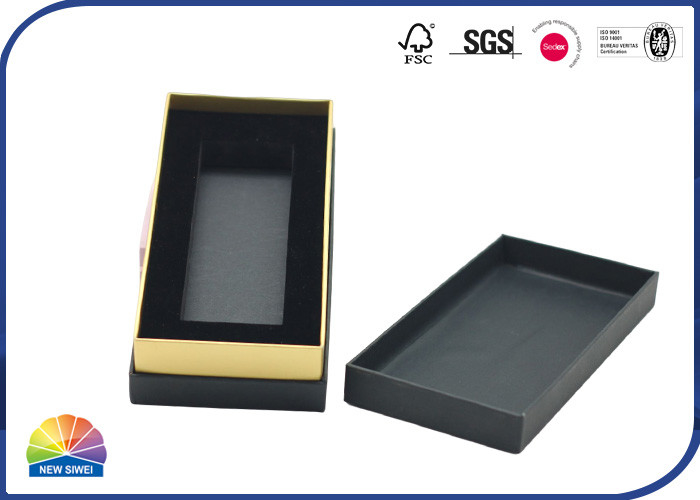 Matte Rigid Shoulder Box Flocking di lusso EVA Tray For Skin Care Products
