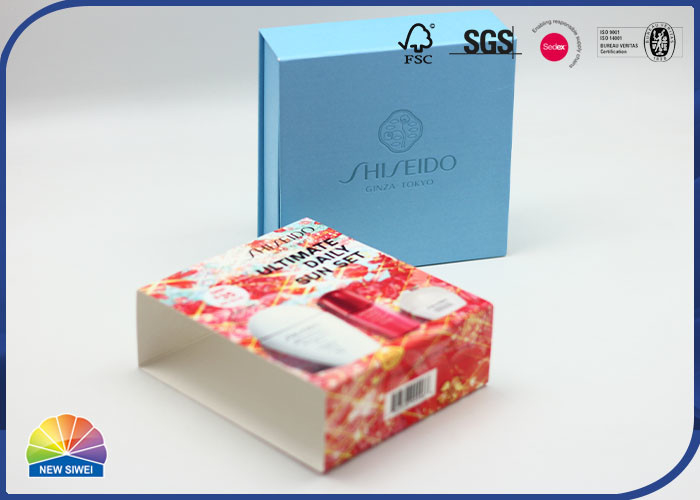 4C ha stampato il logo su ordinazione di dimensione del prodotto di lusso della scatola di Matt Lamination Cosmetics Paper Gift