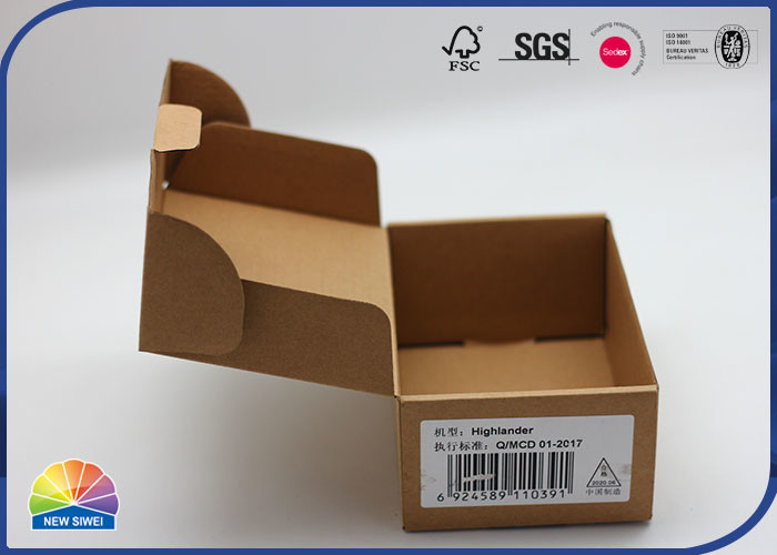 4C ha stampato Matt Varnishing Corrugated Mailer Box Logo Size su ordinazione
