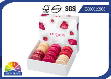 Contenitore di regalo Eco--friendy del cartone per Macarons/i contenitori d'imballaggio di regalo dessert della carta fantasia
