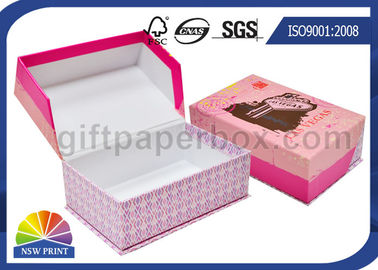 Contenitore d'imballaggio rigido stampato su ordinazione di contenitore di regalo del coperchio a cerniera del cartone della copertura superiore