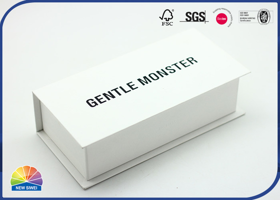 Pacchetto nero di vetro del contenitore di carta di Logo Printed Hinged Lid Magnetic
