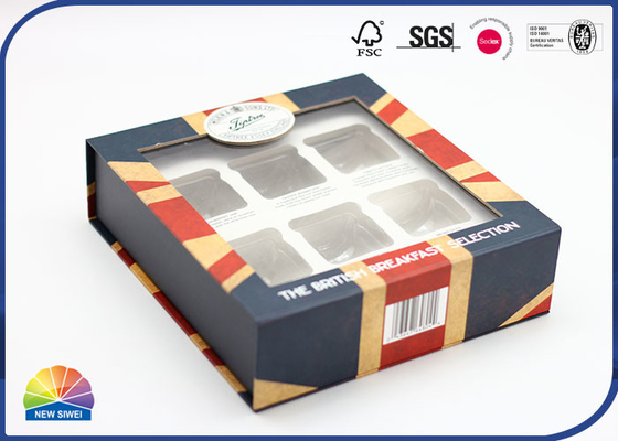Pacchetto visibile di Flip Lid Paper Printed Box del film plastico con l'inserzione