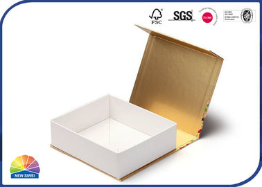 Contenitore uv di paniere della carta del coperchio a cerniera della stampa 4c della laminazione opaca
