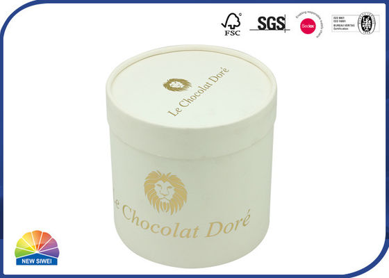 Metropolitana della carta del cartone del cioccolato di timbratura di oro del cilindro