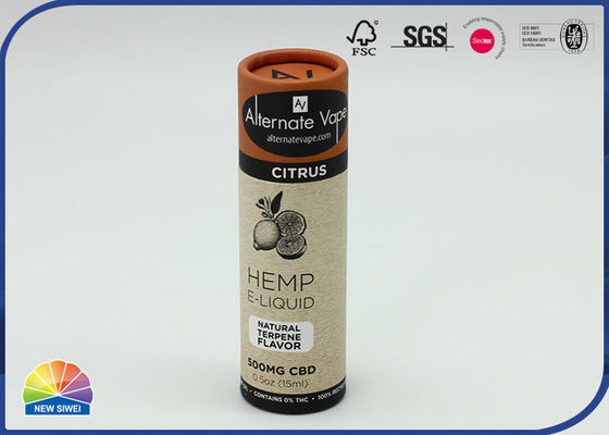 4c ha stampato l'imballaggio della bottiglia di olio di Art Paper Cardboard Tube Essential