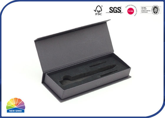 Contenitore di regalo nero magnetico del coperchio a cerniera di rettangolo per Pen Packaging
