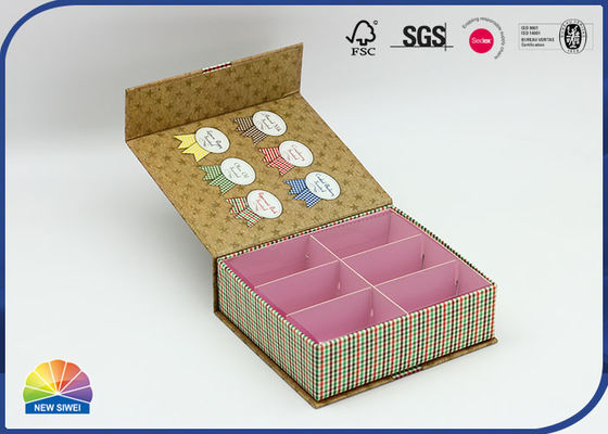 Scatola con coperchio incernierato in carta opaca con stampa colorata 4c per saponi di candele