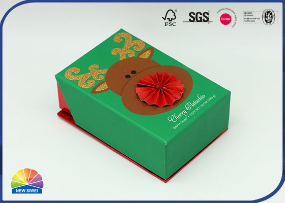 La stampa brillante 4c ha munito Flip Cardboard Box Candle Boxes di cardini superiore