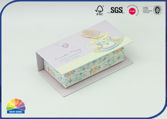 Confezione regalo con stampa colorata Scatola di carta con coperchio incernierato di piccole dimensioni