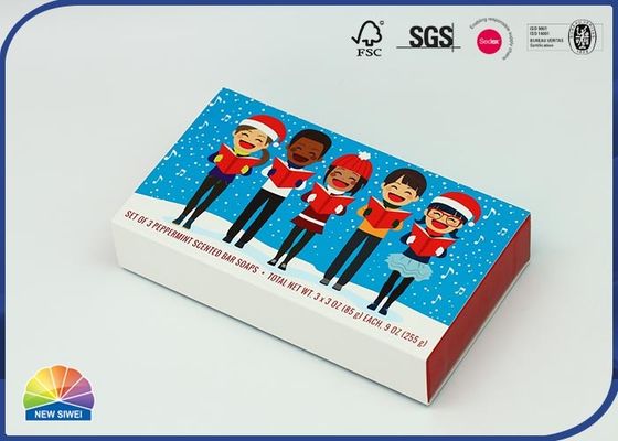 350g C1S Scatola di carta per cassetto Macaron Scatola regalo scorrevole per stampa di cartoni animati