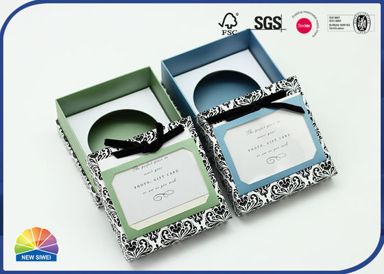 scatola rigida Matte Lamination Flocking Bowknot del collo del modello della stampa 4c