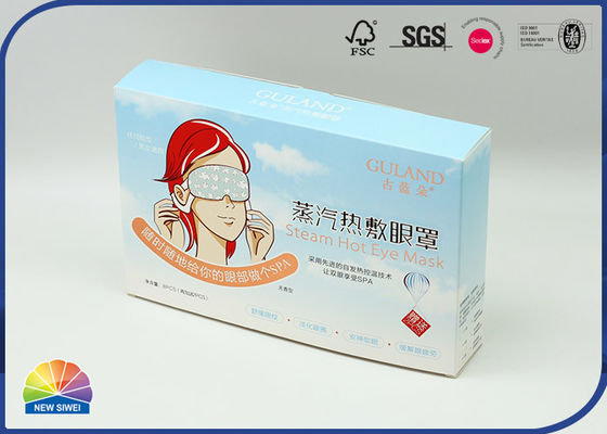 Prenota la laminazione lucida della maschera per gli occhi della confezione della scatola di cartone pieghevole UV