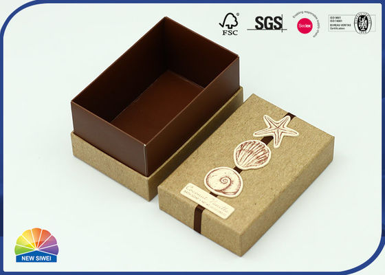 Scatola rigida della spalla del cartone 350gsm Kraft per la confetteria