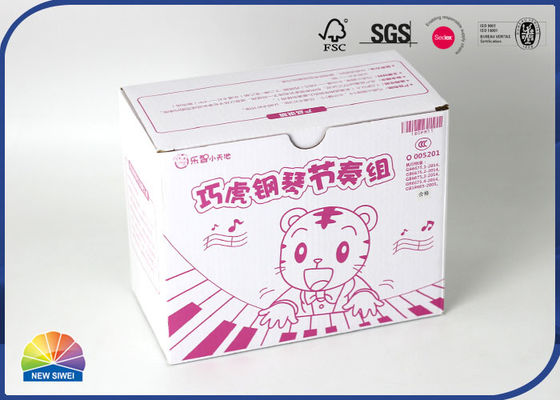 Contrappeso rosa CMYK che stampa scatola d'imballaggio ondulata Matte Recycled