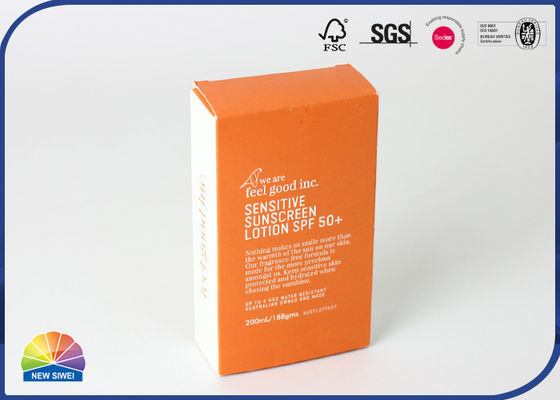 Scatole di carta pieghevoli assemblate stampate CMYK Confezione crema shampoo