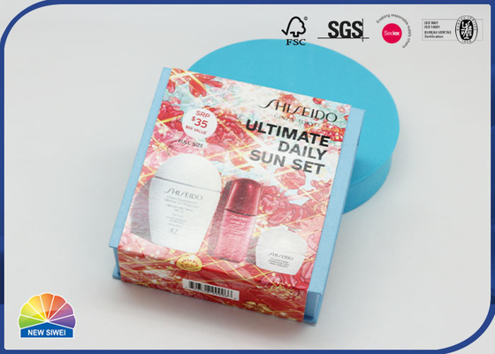 Contenitore di regalo magnetico del coperchio della falda con il pacchetto stabilito cosmetico stampato della manica