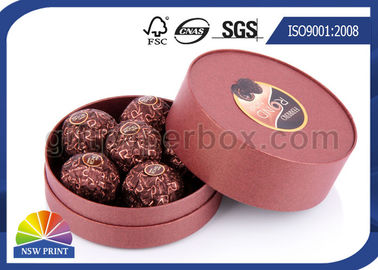 Su misura intorno al contenitore d'imballaggio di cioccolato con stampa, piccoli contenitori di carta patinata di Candy